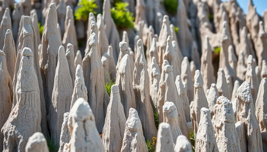 Tsingy rock formations at Nosy Hara National Park Tsingy rock formations at Nosy Hara National Park