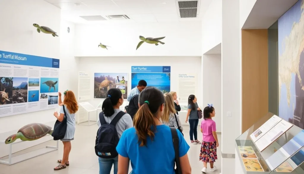 Turtle Reserve Museum at Ras Al Jinz with educational displays about sea turtles Turtle Reserve Museum at Ras Al Jinz with educational displays about sea turtles