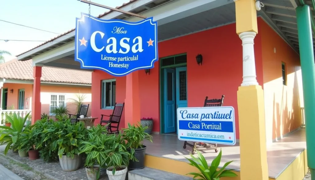 Typical casa particular accommodation in Moa, Cuba