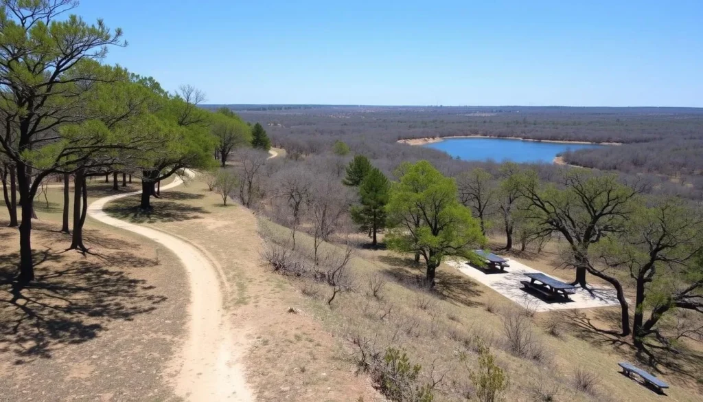 Union Grove Park with hiking trails and lake access