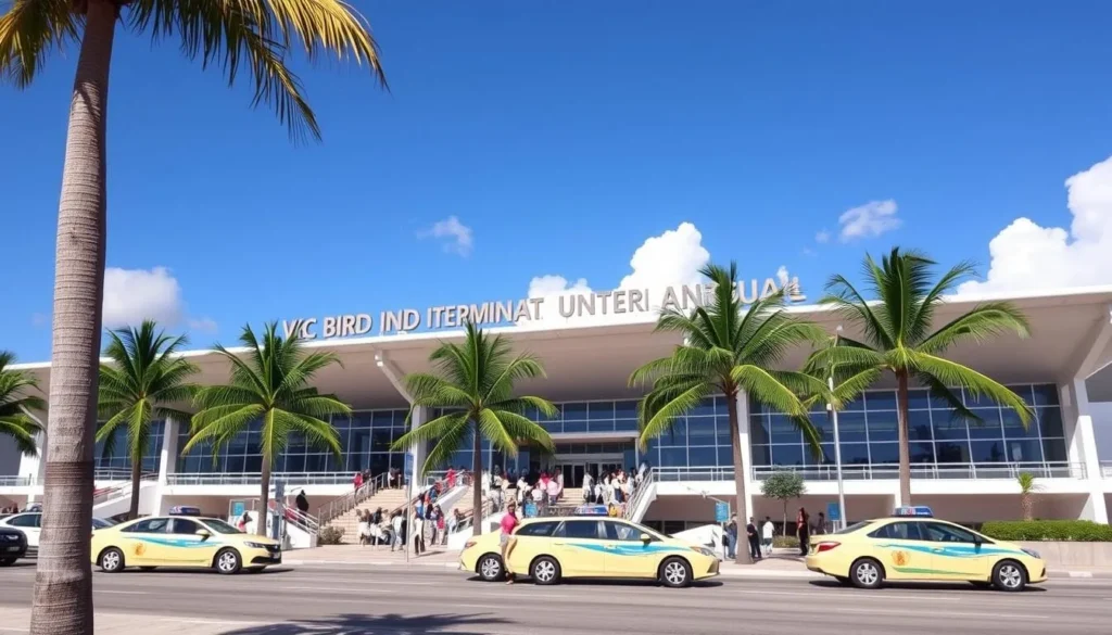 V.C. Bird International Airport terminal in St. John's Antigua and Barbuda