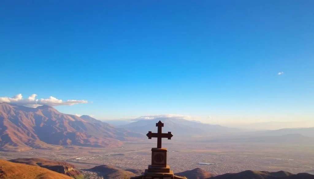View from Cerro de la Cruz overlooking Tupiza and surrounding mountains