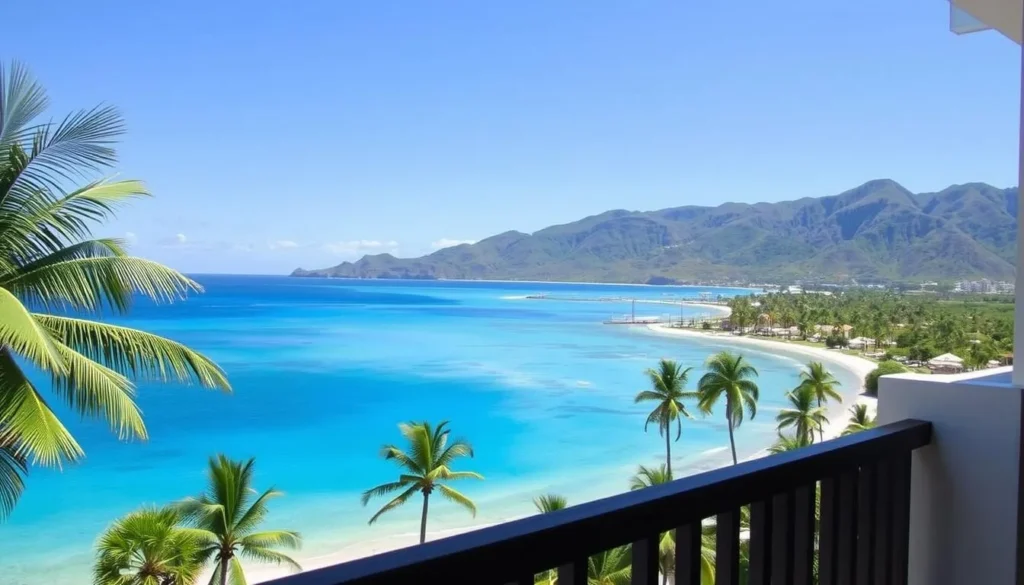 View of Trujillo Bay from a hotel near Capiro Calentura National Park View of Trujillo Bay from a hotel near Capiro Calentura National Park