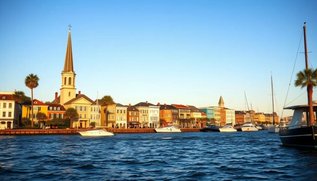 View of downtown Charleston from the water