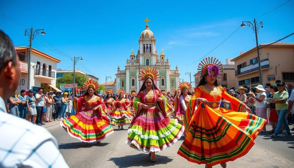 Virgen de Candelaria festival celebration in Copacabana, Bolivia