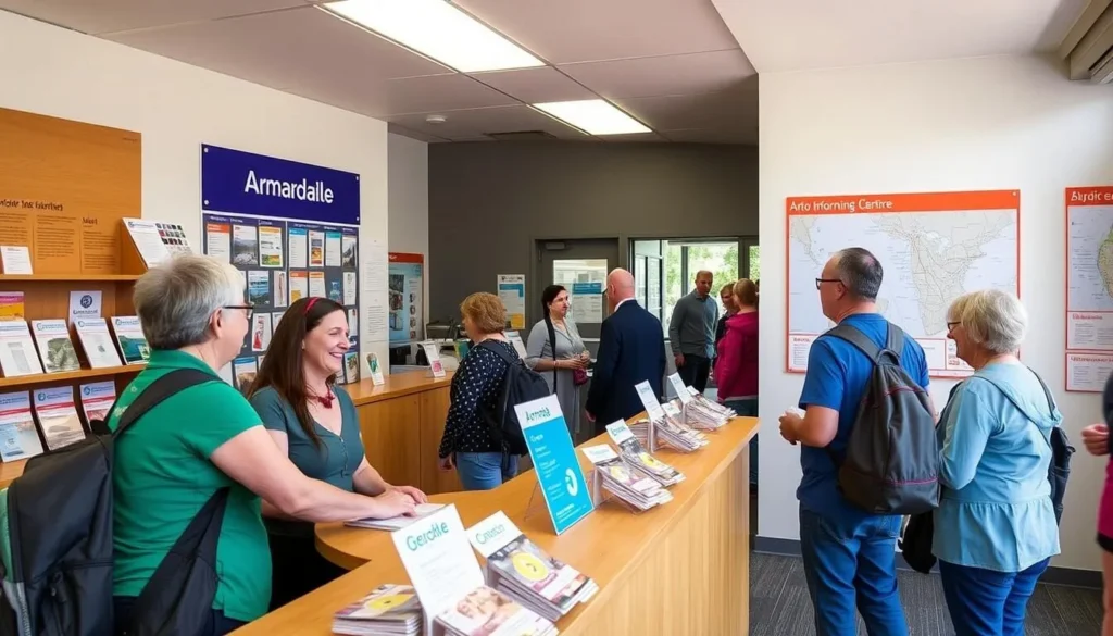 Visitor Information Centre in Armidale with helpful staff assisting tourists