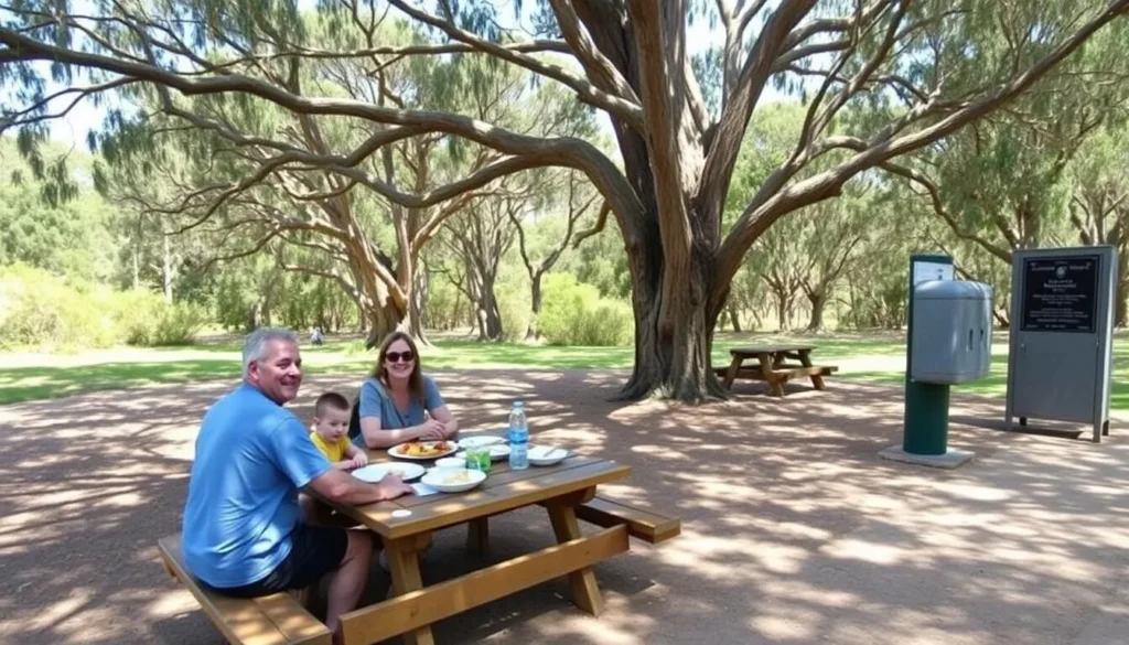Visitors enjoying a picnic at a designated area in Royal National Park
