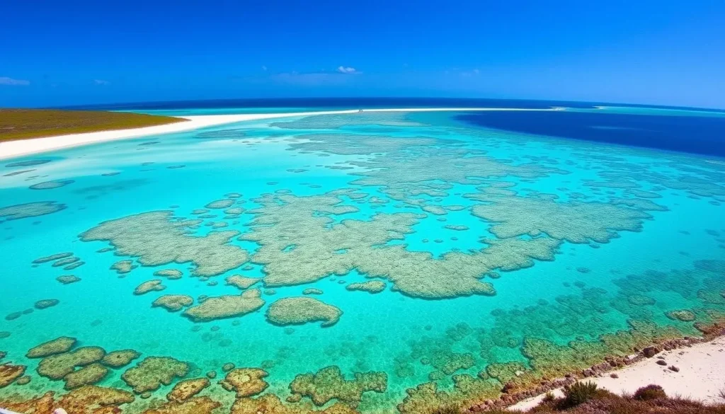 White sand beaches and coral reefs of Baie de Baly