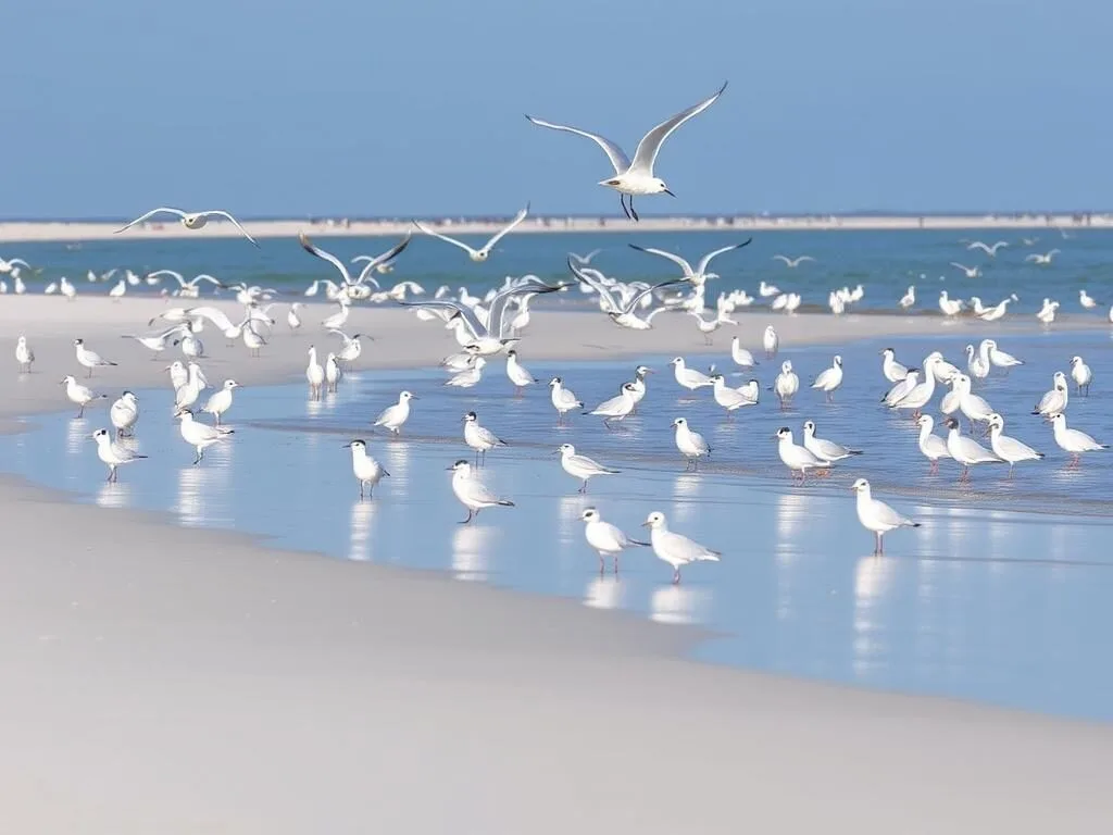 Wildlife viewing at North Peninsula State Park showing birds in natural habitat