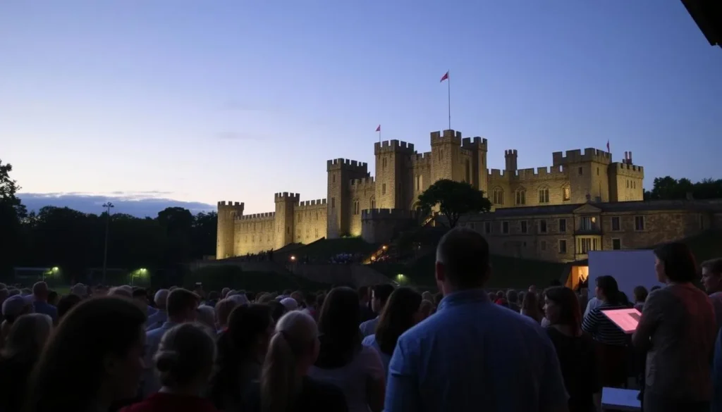Windsor Festival with cultural performances in front of Windsor Castle Windsor Festival with cultural performances in front of Windsor Castle