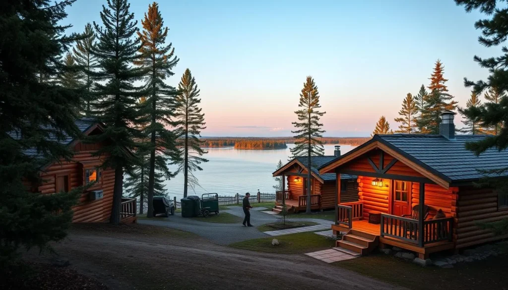 Wooden cabins for accommodation near Lake Altai with mountain views Wooden cabins for accommodation near Lake Altai with mountain views