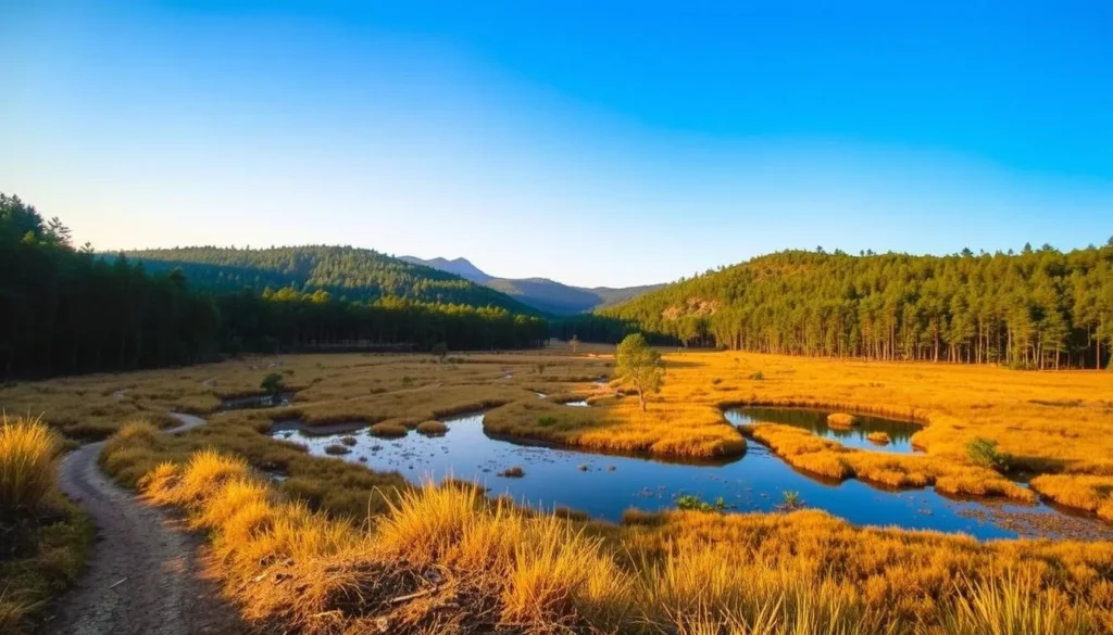 Xe Pian National Protected Area during dry season with clear skies and accessible trails