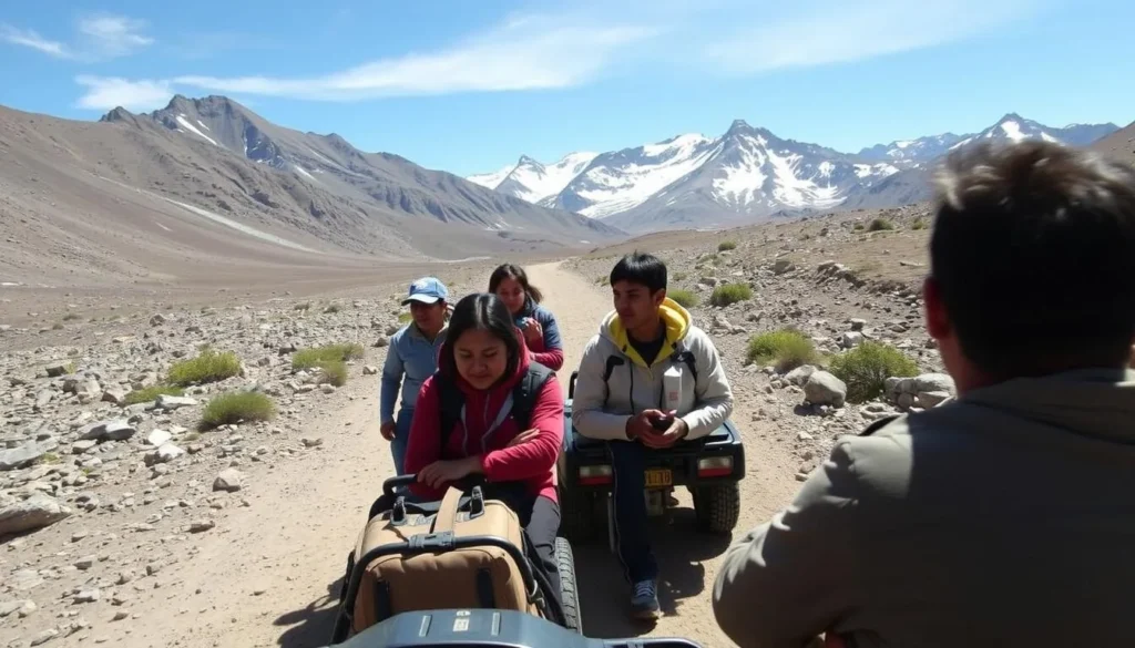 4WD vehicle transporting climbers on the rugged road to Refugio Piedra Grande basecamp on Pico de Orizaba