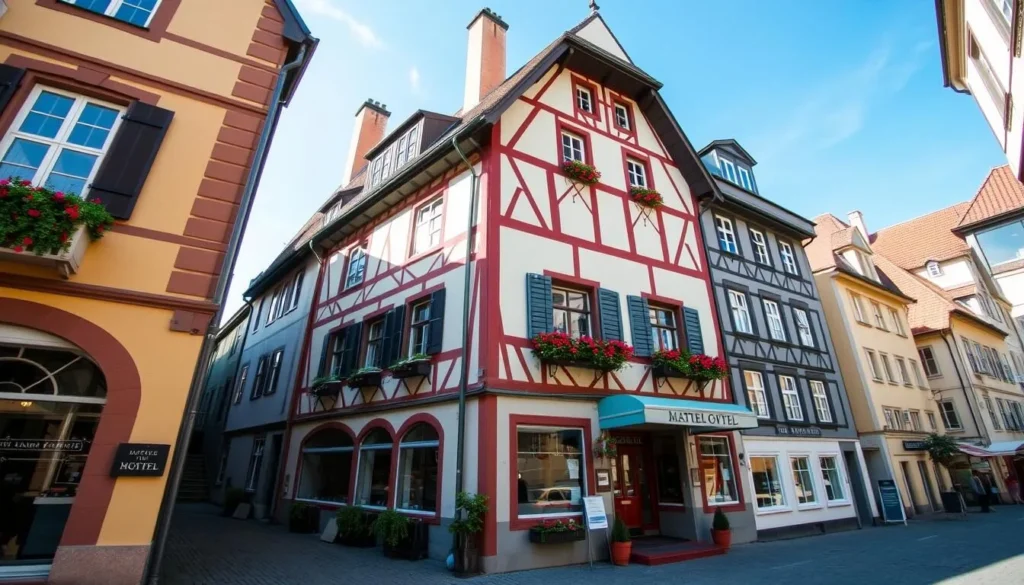 A charming boutique hotel in Regensburg's Old Town with traditional Bavarian architecture