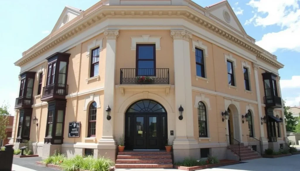A charming historic hotel along the Lincoln Heritage Trail with period architecture
