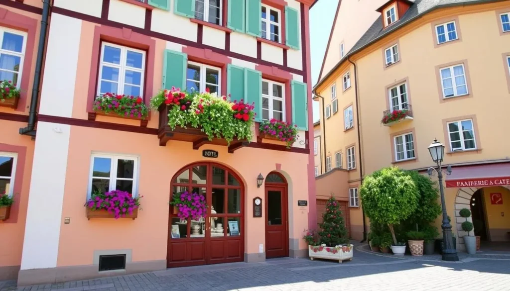 A charming hotel in Passau's Old Town with traditional Bavarian architecture