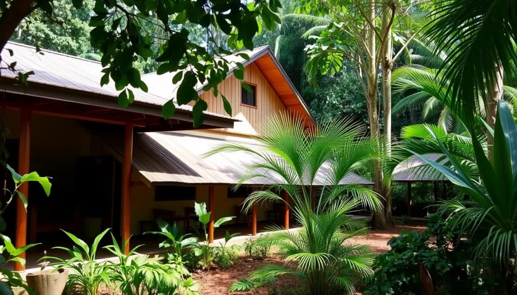A comfortable eco-lodge in Lethem with traditional architecture and natural surroundings