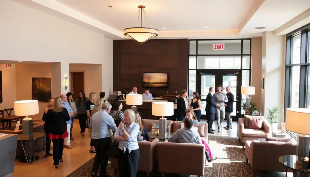 A comfortable hotel in Mount Lebanon with modern amenities and welcoming lobby A comfortable hotel in Mount Lebanon with modern amenities and welcoming lobby