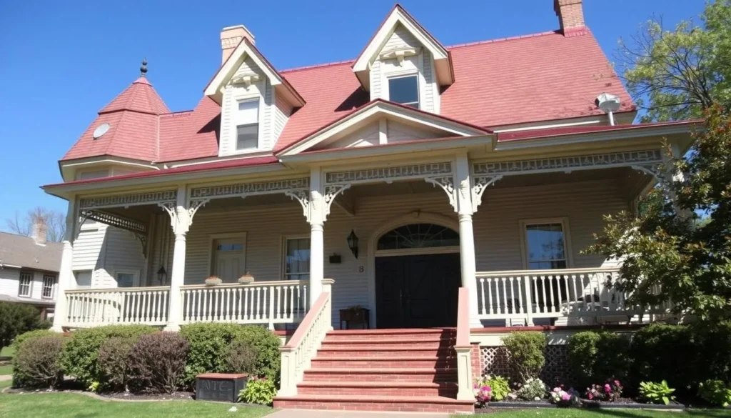 A historic bed and breakfast in Cairo with Victorian architecture and welcoming entrance A historic bed and breakfast in Cairo with Victorian architecture and welcoming entrance