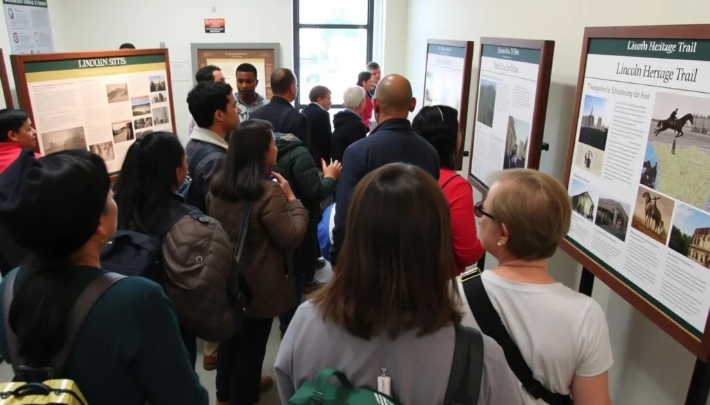 A visitor center along the Lincoln Heritage Trail with informational displays about the route