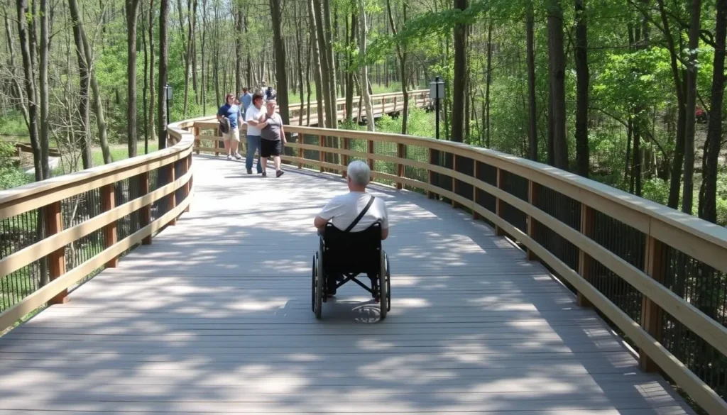 Accessible boardwalk at Falling Waters State Park Florida