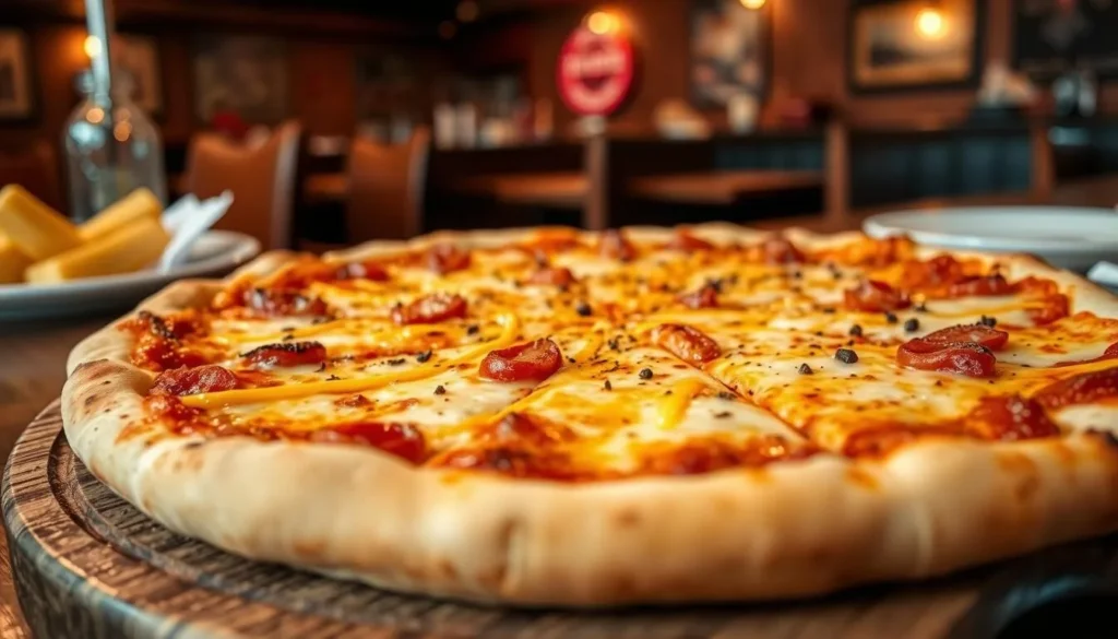 Altoona-style pizza being served at a local restaurant Altoona-style pizza being served at a local restaurant