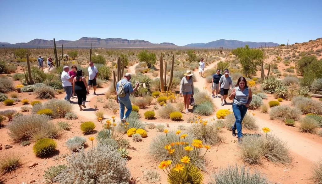 Australian Arid Lands Botanic Garden with native plants in bloom, a must-see among Port Augusta South Australia best things to do