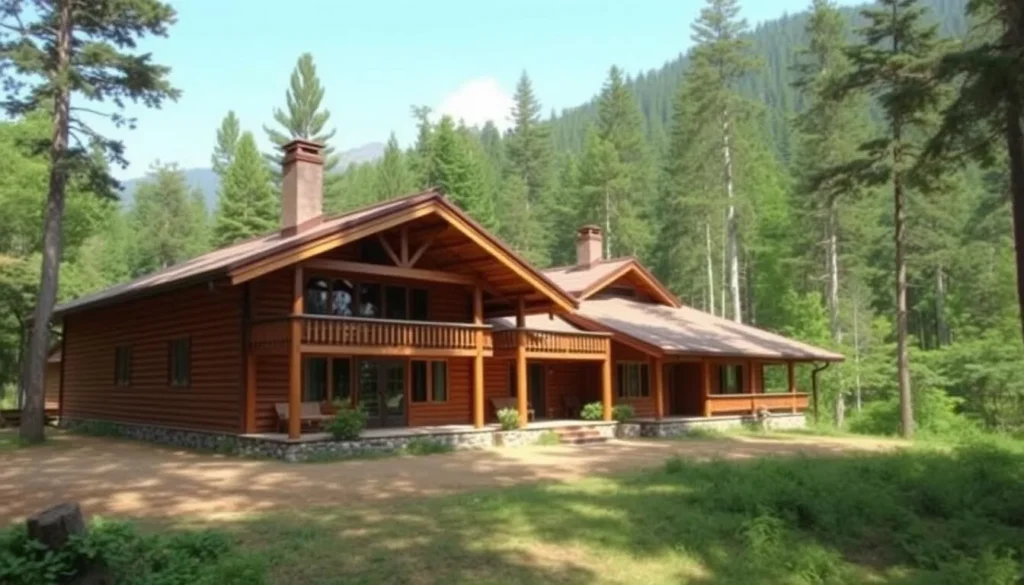 Bale Mountain Lodge surrounded by forest with comfortable accommodations for visitors