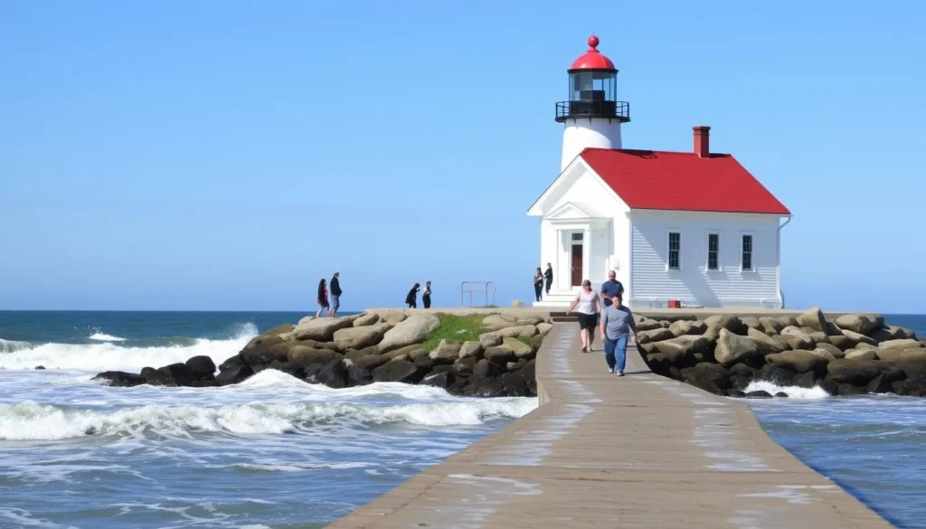 Battery Point Lighthouse near Pelican State Beach California
