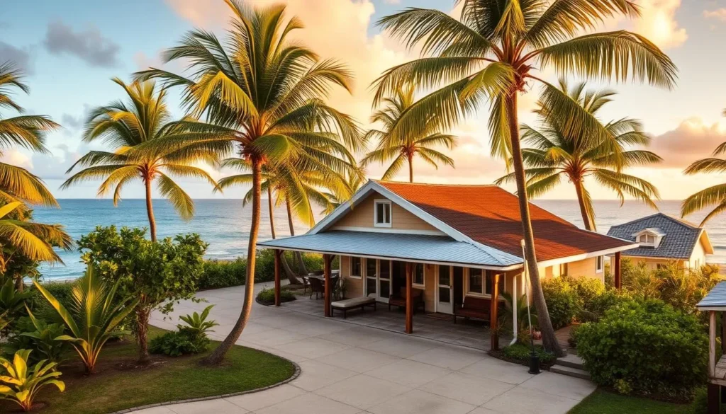 Beachfront accommodation in Micoud with views of the Atlantic Ocean