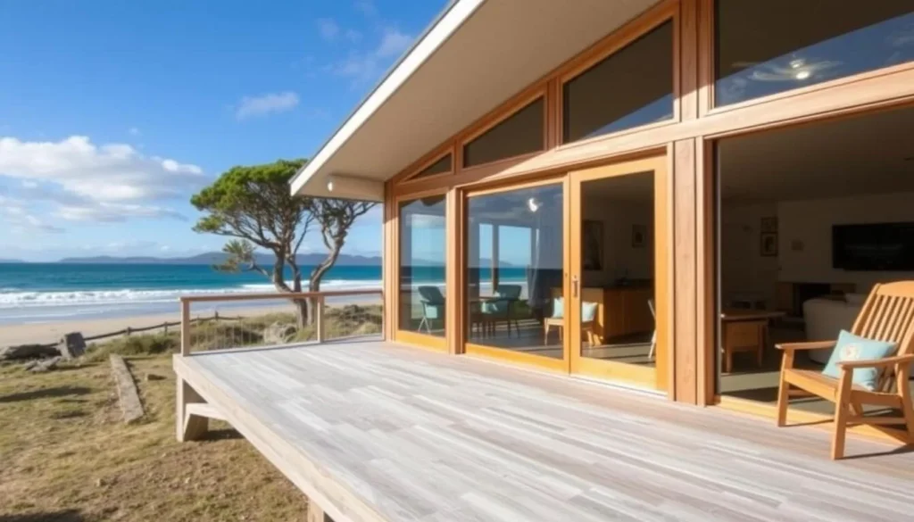 Beachfront accommodation on Flinders Island, Furneaux Islands Tasmania with stunning ocean views