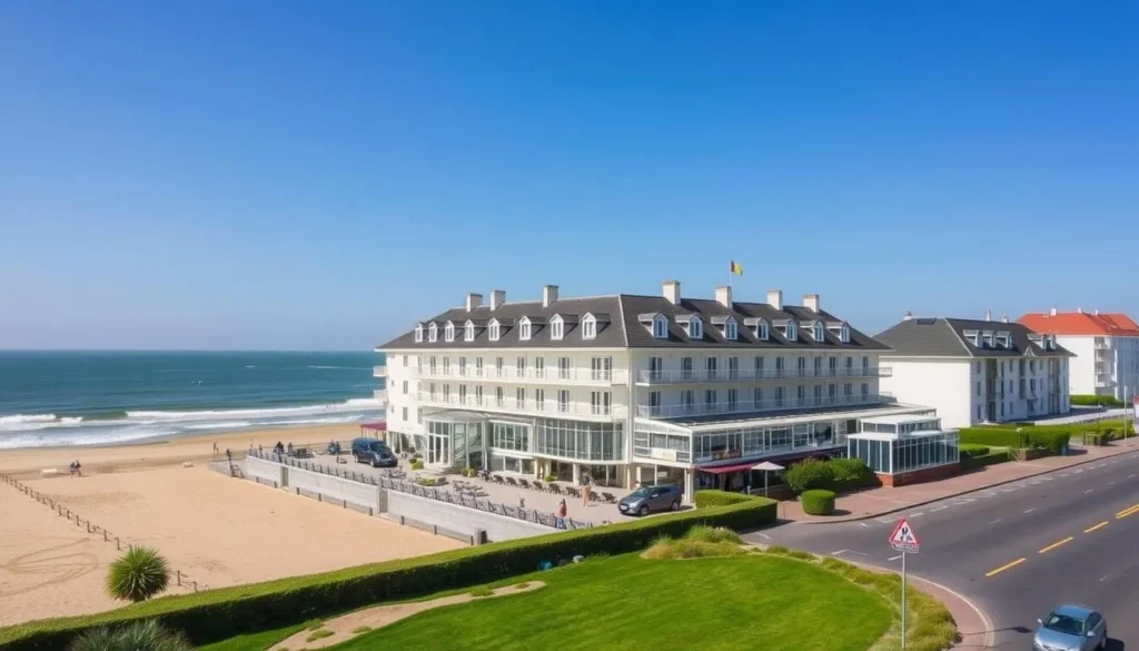 Beachfront hotel in Malo-les-Bains with sea view