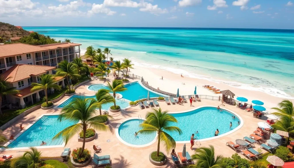 Beachfront resort in Little Bay St. Martin with ocean view accommodations