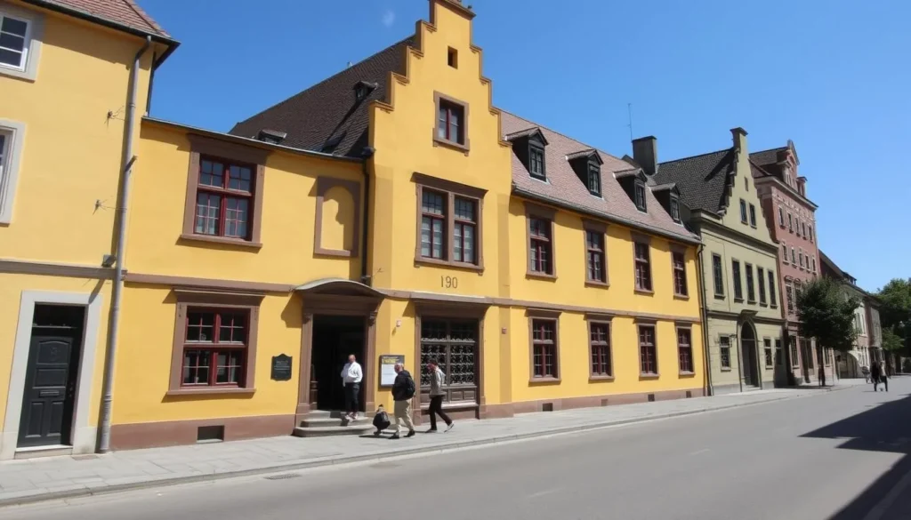 Beethoven House Museum in Bonn showing the historic birthplace of the famous composer
