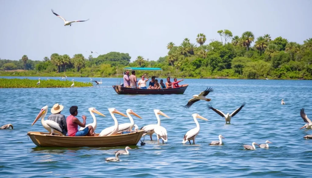 Birdwatching on Lake Tana with diverse wildlife near Tana Kirkos Island
