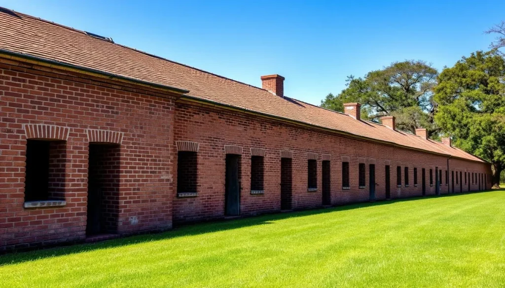 Brick slave quarters at Magnolia Plantation in Cane River Creole National Historical Park