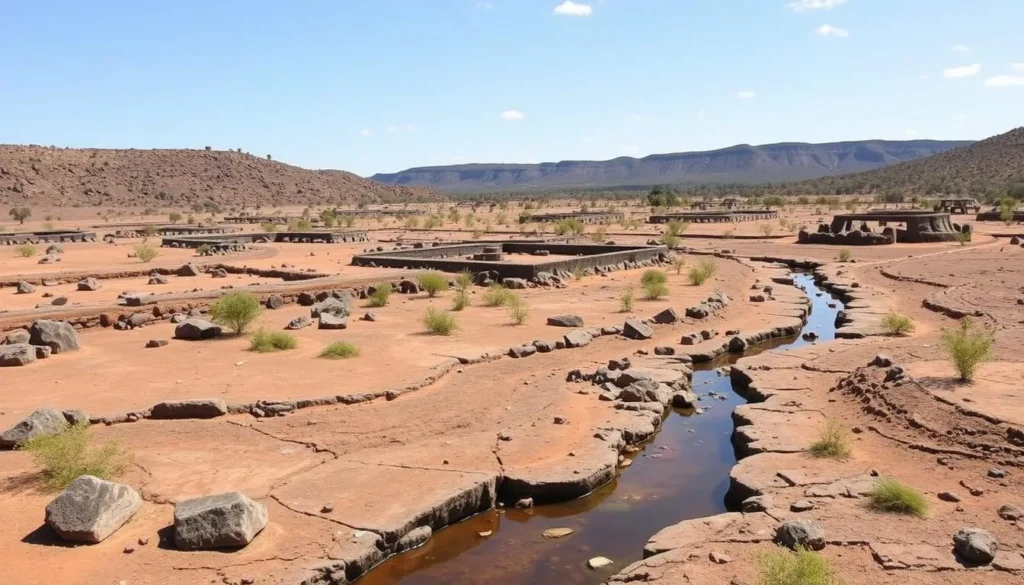 Budj Bim National Park cultural landscape with ancient aquaculture systems