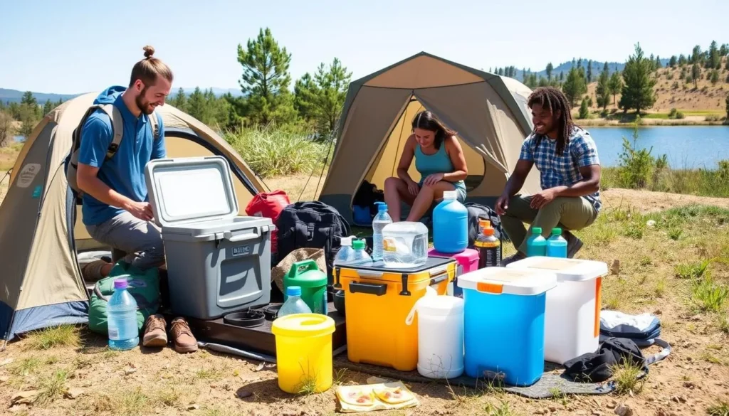 Camping supplies and equipment at Millerton Lake State Recreation Area California Camping supplies and equipment at Millerton Lake State Recreation Area California