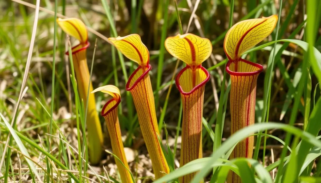 Carnivorous pitcher plants at Abita Creek Flatwoods Preserve Louisiana Carnivorous pitcher plants at Abita Creek Flatwoods Preserve Louisiana