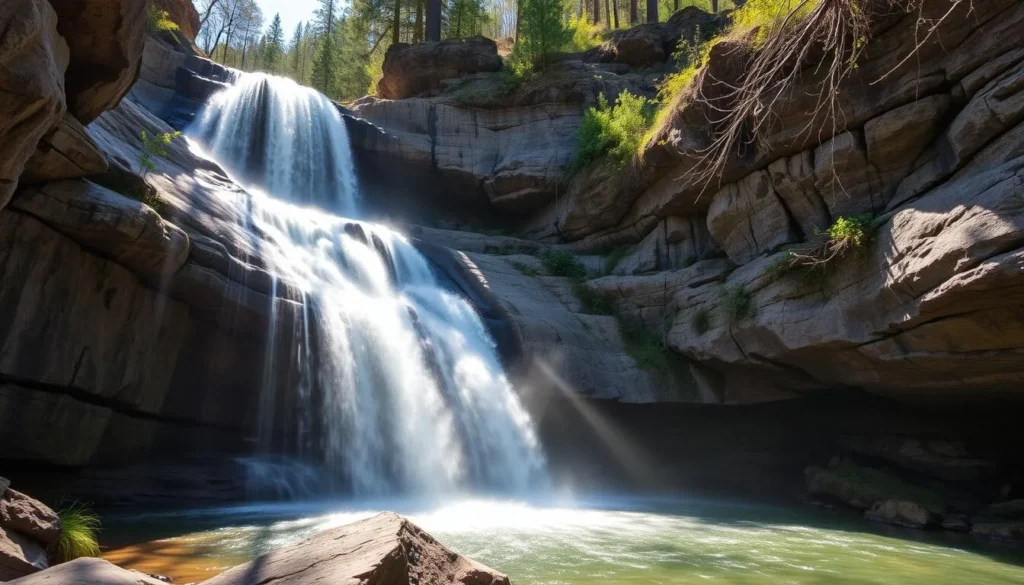 Castle Rock Falls waterfall in Castle Rock State Park California