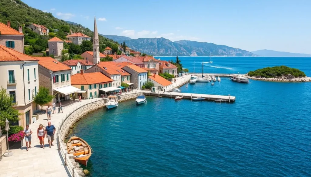 Charming coastal town of Orebic on Peljesac Peninsula Croatia Charming coastal town of Orebic on Peljesac Peninsula Croatia