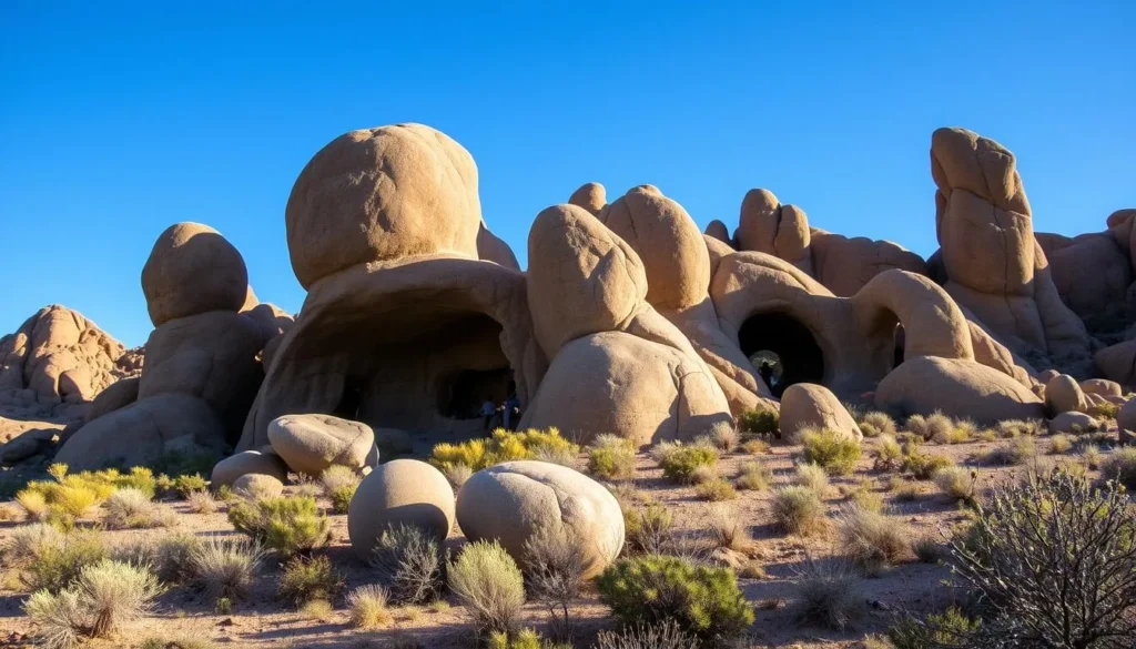 City of Rocks State Park with dramatic rock formations and desert landscape