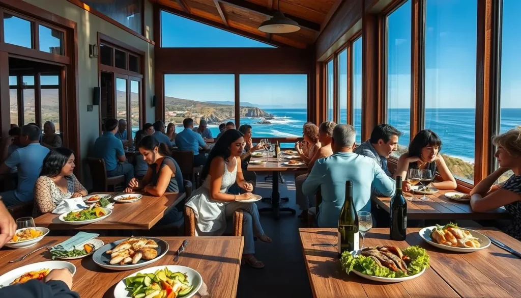 Coastal restaurant near Point Sur State Historic Park with ocean views and local cuisine
