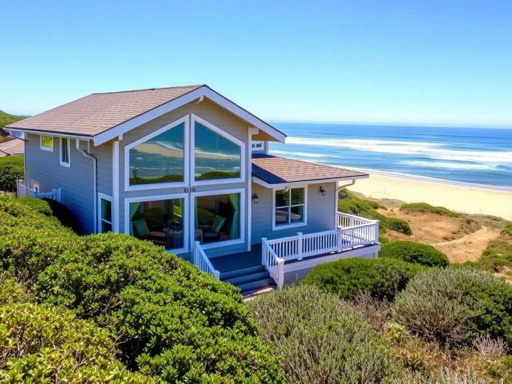 Coastal vacation home rental overlooking the ocean near Caspar Headlands State Beach California Coastal vacation home rental overlooking the ocean near Caspar Headlands State Beach California