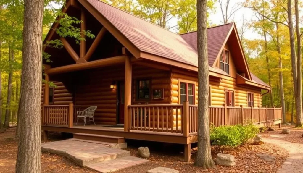 Cozy accommodation options near Hickory Creek Barrens Nature Preserve Illinois showing a rustic cabin with natural surroundings Cozy accommodation options near Hickory Creek Barrens Nature Preserve Illinois showing a rustic cabin with natural surroundings