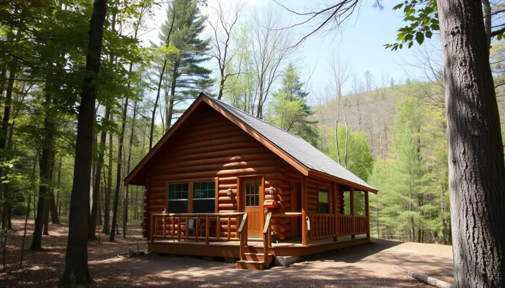 Cozy cabin accommodations near McConnellsburg surrounded by forest