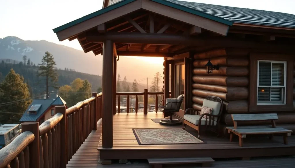 Cozy cabin accommodations near Mount Baldy with mountain views Cozy cabin accommodations near Mount Baldy with mountain views