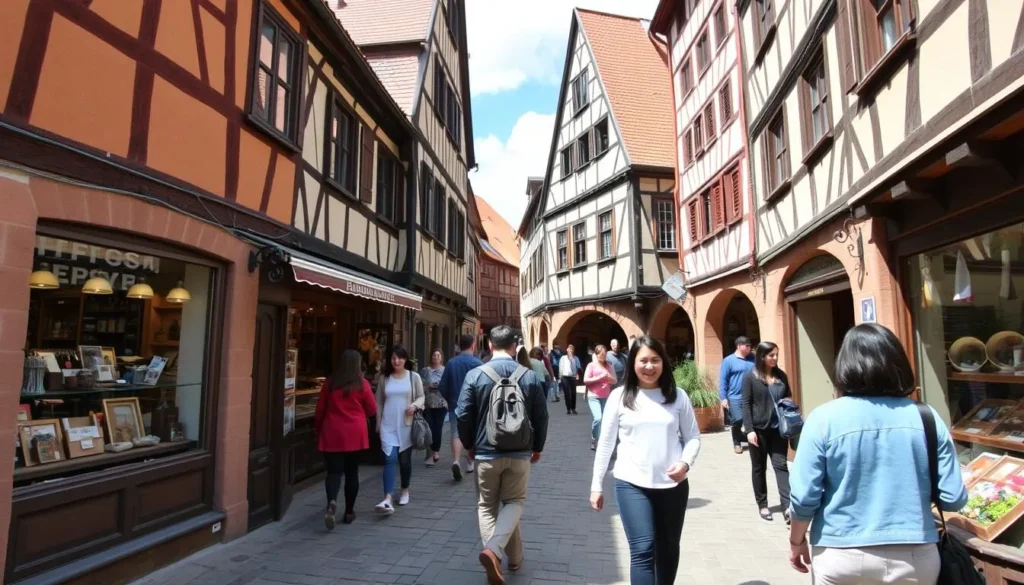 Craftsmen's Courtyard (Handwerkerhof) with traditional workshops and boutiques