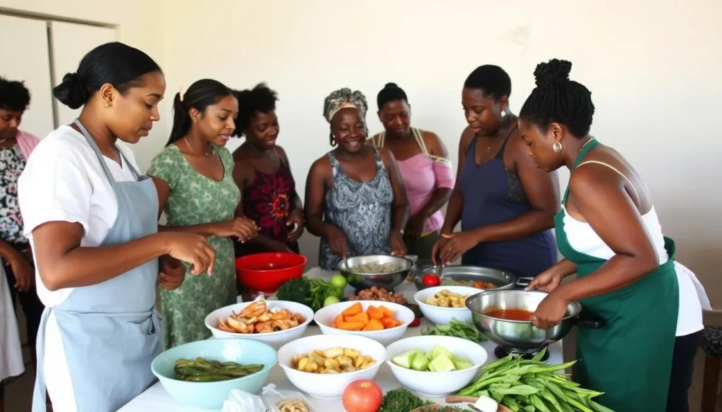 Creole cooking class with local ingredients on Grande Terre Island