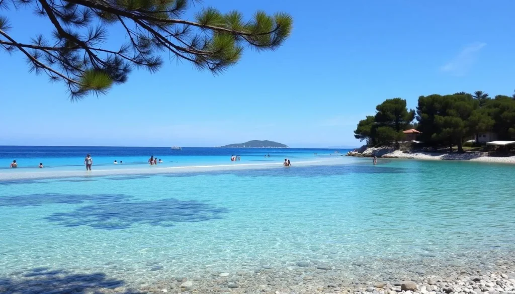 Crystal clear turquoise waters at Hawaii Beach on the Verudela Peninsula near Pula - Pula, Croatia: Best Things to Do - Top Picks
